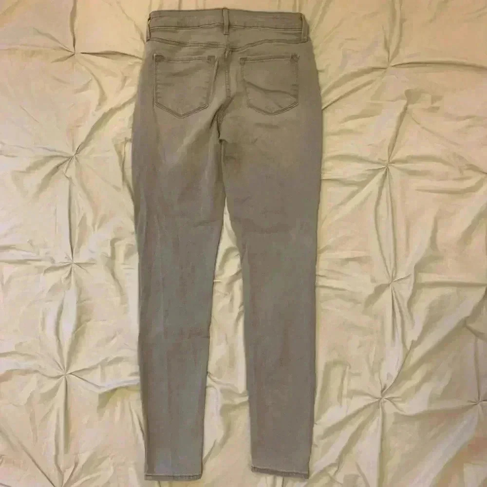 Old Navy grey mid rise stretch skinny jeans - Picture 4 of 7